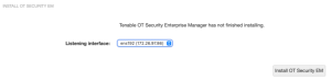 Tenable.ot installation information